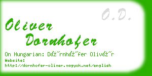 oliver dornhofer business card